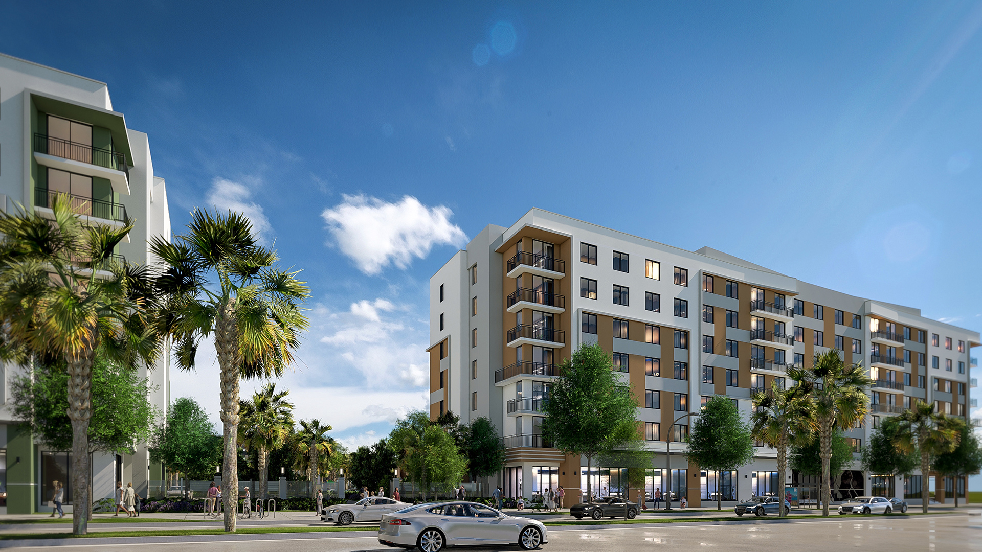 Building Exterior at Oasis Liberty Square, Liberty City, Miami, FL