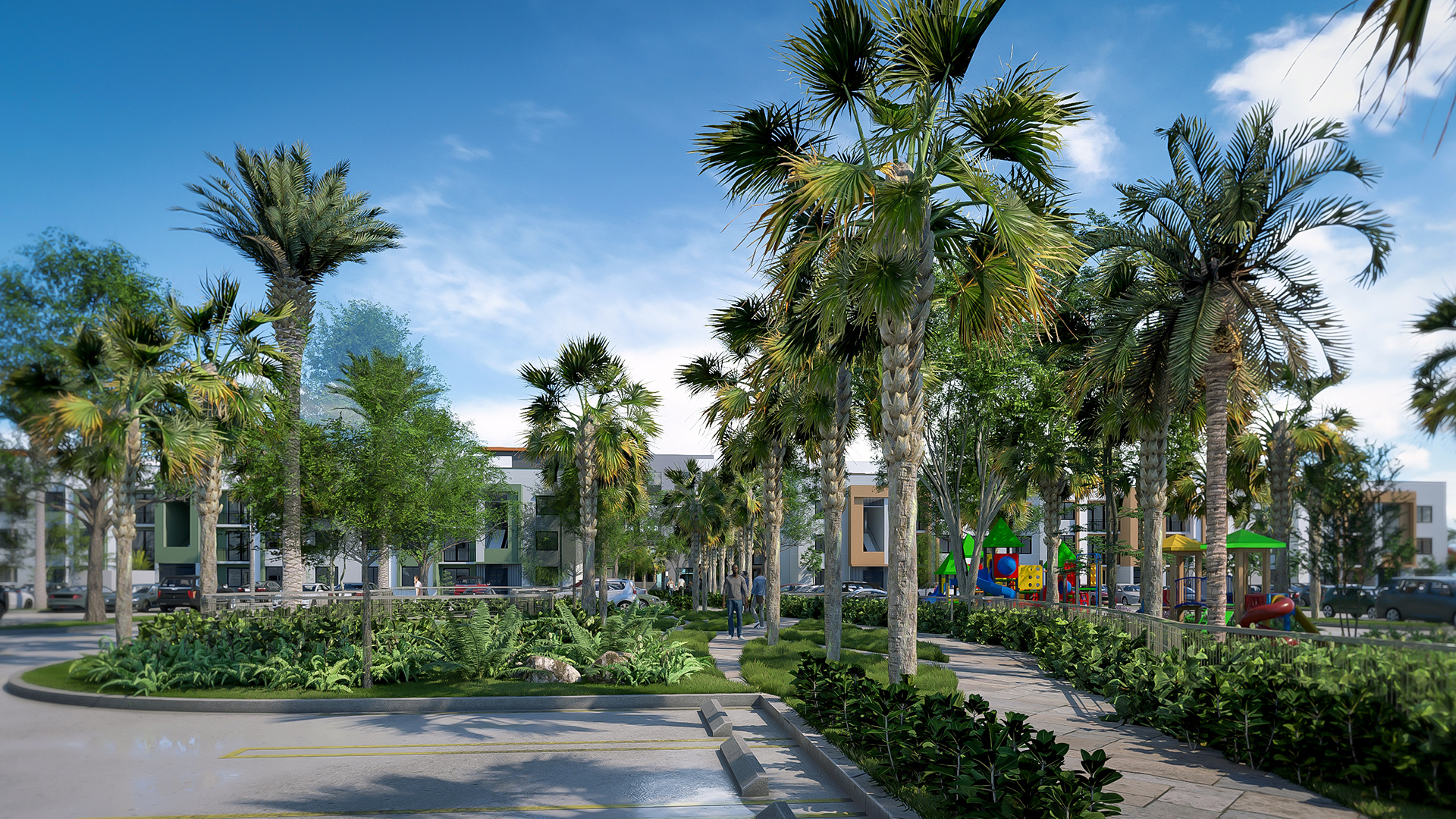 Playground at Oasis Liberty Square, Liberty City, Miami, FL
